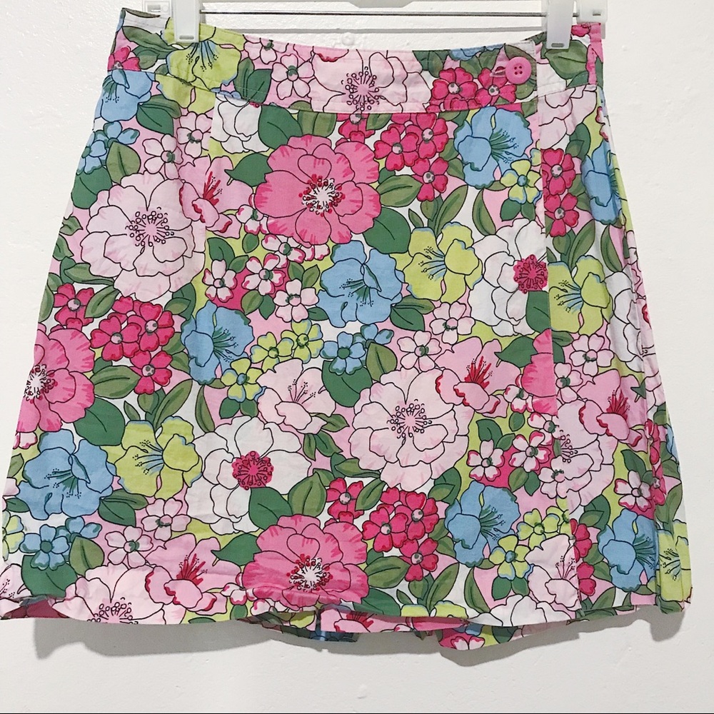 Floral pastel skort